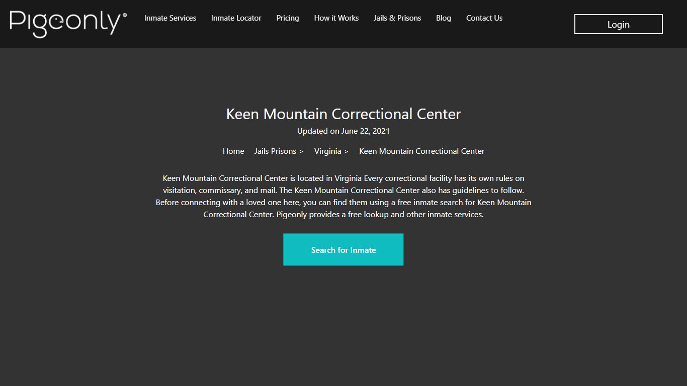 Keen Mountain Correctional Center Inmate Search | Virginia